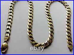 Heavy 9ct Gold Curb Link Chain (22.1/2. Inches Long) 61.95 Grams, Birm. 2003