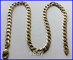 Heavy 9ct Gold Curb Link Chain (22.1/2. Inches Long) 61.95 Grams, Birm. 2003