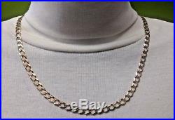 Heavy 9ct Gold curb chain, well Hallmarked 14.8g, solid gold 20 chain