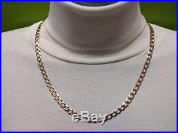 Heavy 9ct Gold curb chain, well Hallmarked 14.8g, solid gold 20 chain