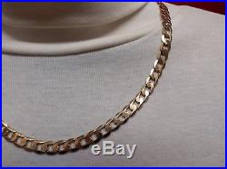 Heavy 9ct Gold curb chain well hallmarked 32g, over 1oz, mint condition solid