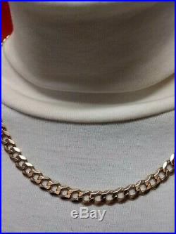 Heavy 9ct Gold curb chain well hallmarked, 40.8g Massive solid chain