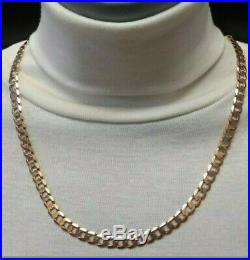 Heavy 9ct Gold curb chain well hallmarked, solid chain 29.7 g