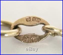 Heavy Vintage 9ct Gold Belcher Necklace Chain 22 Long Length 11.1 grams