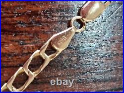 Italian 9ct Yellow Gold 18.5 Inch Curb Chain Necklace over 10g