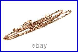 KAEDESIGNS NEW 9CT ROSE GOLD BELCHER CHAIN NECKLACE 45cm 2.5gms
