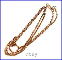 KAEDESIGNS NEW 9CT ROSE GOLD BELCHER CHAIN NECKLACE 45cm 2.5gms