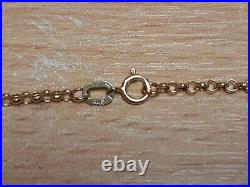 Ladies 9ct 5.2g 47cm Yellow Gold Chain Necklace With Locket Pendant HY 104193