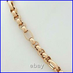 Ladies Necklace 9ct (375,9K) Rose Gold Belcher Chain Necklace