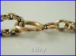 Long Guard Muff Chain Exceptional Quality Victorian 9ct Gold 61 Long 38.6 Grams