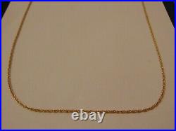 Long Vintage Solid 9ct Gold Prince of Wales Chain Necklace Hallmarked 31 9.3g