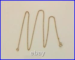Lovely Ladies 18 Antique Victorian 9ct Gold Fancy Cable Link Necklace Chain