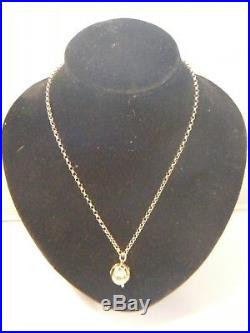 Masonic Eastern Star Gold And Silver Ball And 9ct Gold Chain