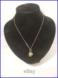 Masonic Orb Cross Gold On Silver Ball And 9ct Gold Chain