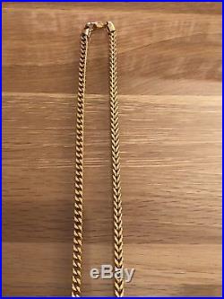 Mens 9ct Gold Chain Franco / Foxtail Design 26.4mm. 24.6grams