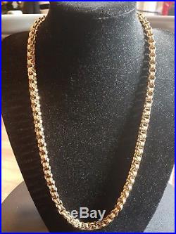 Mens 9ct Gold Heavy Chain. 111 Grams. 28 Inch
