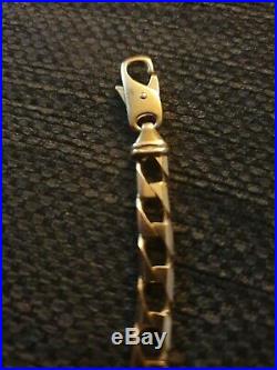 Mens 9ct gold cross and chain