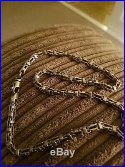 Mens 9ct heavy Byzantine gold chain