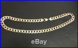 Mens heavy 9ct yellow gold curb chain