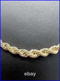 NEW 9ct Yellow Gold 18 Inch Rope Chain / Necklace Value Fully Hallmarked