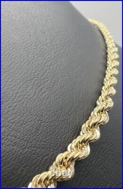 NEW 9ct Yellow Gold 18 Inch Rope Chain / Necklace Value Fully Hallmarked