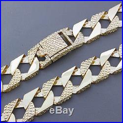 NEW Heavy 9ct Gold Large Solid Curb Chain 151.1G 27.25 RRP £6050 C168 27.25