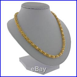 New Hallmarked 9ct Gold Hand-Made Italian Cage Chain 28 4.5mm RRP £1545 (I35)
