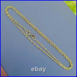 New Solid 9ct Yellow Gold Rope Chain Necklace, 1.2mm, 16 18 20 22 inches