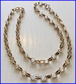 Nice Quality Full Hallmarked Vintage 9ct Gold Belcher Chain 9ct Neck Chain 18