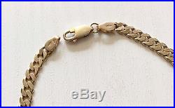 Nice Quality Full Hallmarked Vintage Solid 9ct Gold Curb Bracelet