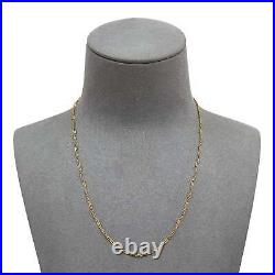 Pre-Owned 9ct Gold Sequin Chain Necklace 16inch