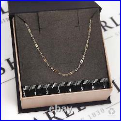 Pre-Owned 9ct Gold Sequin Chain Necklace 16inch