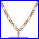 Pre-Owned-9ct-Gold-T-Bar-Pendant-Figaro-Link-Chain-Necklace-01-hnev