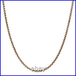 Pre-Owned 9ct Yellow Gold 17 Inch Belcher Chain Necklace 430mm(17) 9ct gold
