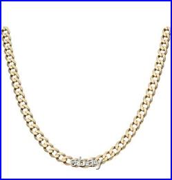 Pre-Owned 9ct Yellow Gold Heavy Curb Chain Necklace 45.5 Grams, 26 Inch Length