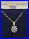 Pretty-9ct-Gold-Sapphire-And-Diamond-Cluster-Pendant-with-9ct-Gold-Chain-01-uxaz