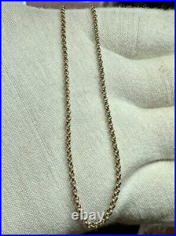 Quality 9ct 375 Solid Yellow Gold 18 (46cm) Belcher Chain 5g Hallmarked