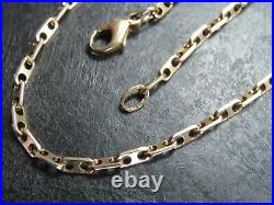 RARE VINTAGE 9ct GOLD FANCY ANCHOR LINK NECKLACE CHAIN 19 inch 1989