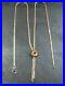 RARE-VINTAGE-9ct-GOLD-S-LINK-LOVE-KNOT-PENDANT-NECKLACE-CHAIN-16-inch-1978-01-vq