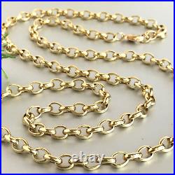 REDUCED HEAVY 9ct GOLD BELCHER CHAIN SOLID 48.2g (1.54toz) 30 1/4 GORGEOUS
