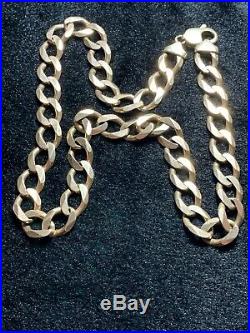 Reduced! Heavy 9ct gold curb chain 26 Inch 111 Gram