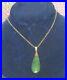 SECONDHAND-18ct-GOLD-PEAR-SHAPED-NEPHRITE-JADE-PENDANT-9ct-GOLD-CHAIN-46cm-01-jsi