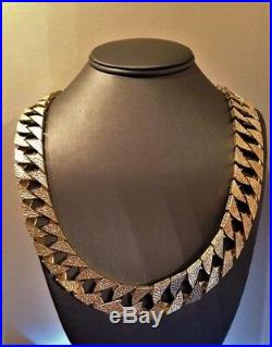 SOLID 9ct GOLD NECKLACE/CHAIN 26 Length HEAVY 225 gms
