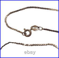 Serpentine 9 ct Gold Chain Necklace