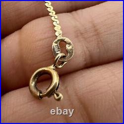 Solid 9ct 375 Yellow Gold Fine S SERPENTINE LINK Women's 42cm Necklace. 2.8g