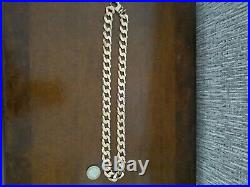 Solid 9ct Gold Curb Chain Mens Heavy 5 oz / 151g 22 inches long. NOT SCRAP
