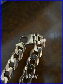 Solid 9ct Gold Curb Chain Mens Heavy 5 oz / 151g 22 inches long. NOT SCRAP