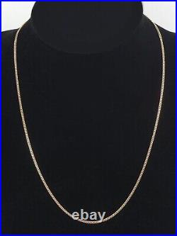 Solid 9ct Gold Flat Curb Link 51 CM Chain Necklace 4 Grams