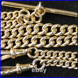 Solid 9ct Gold Graduated Albert Chain