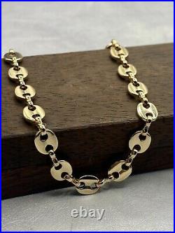 Solid 9ct Gold Gucci Style Chain Bracelet. Very Well Made